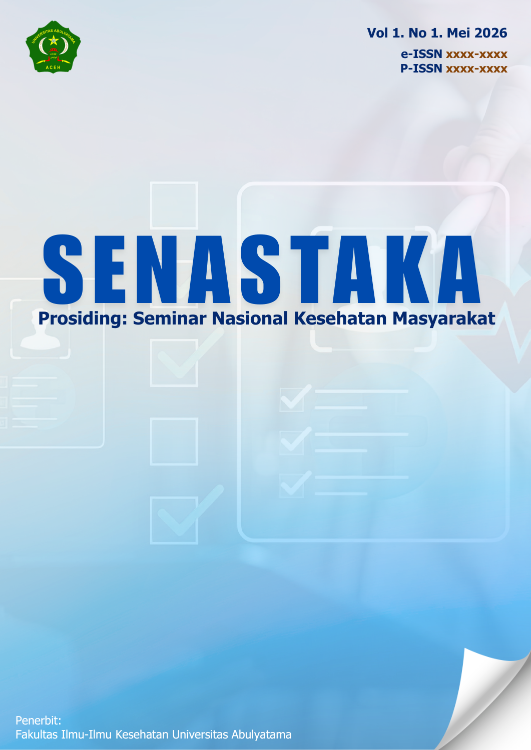 					View Vol. 1 No. 1 (2026): Prosiding Seminar Nasional Kesehatan Masyarakat (SENASTAKA) IV
				